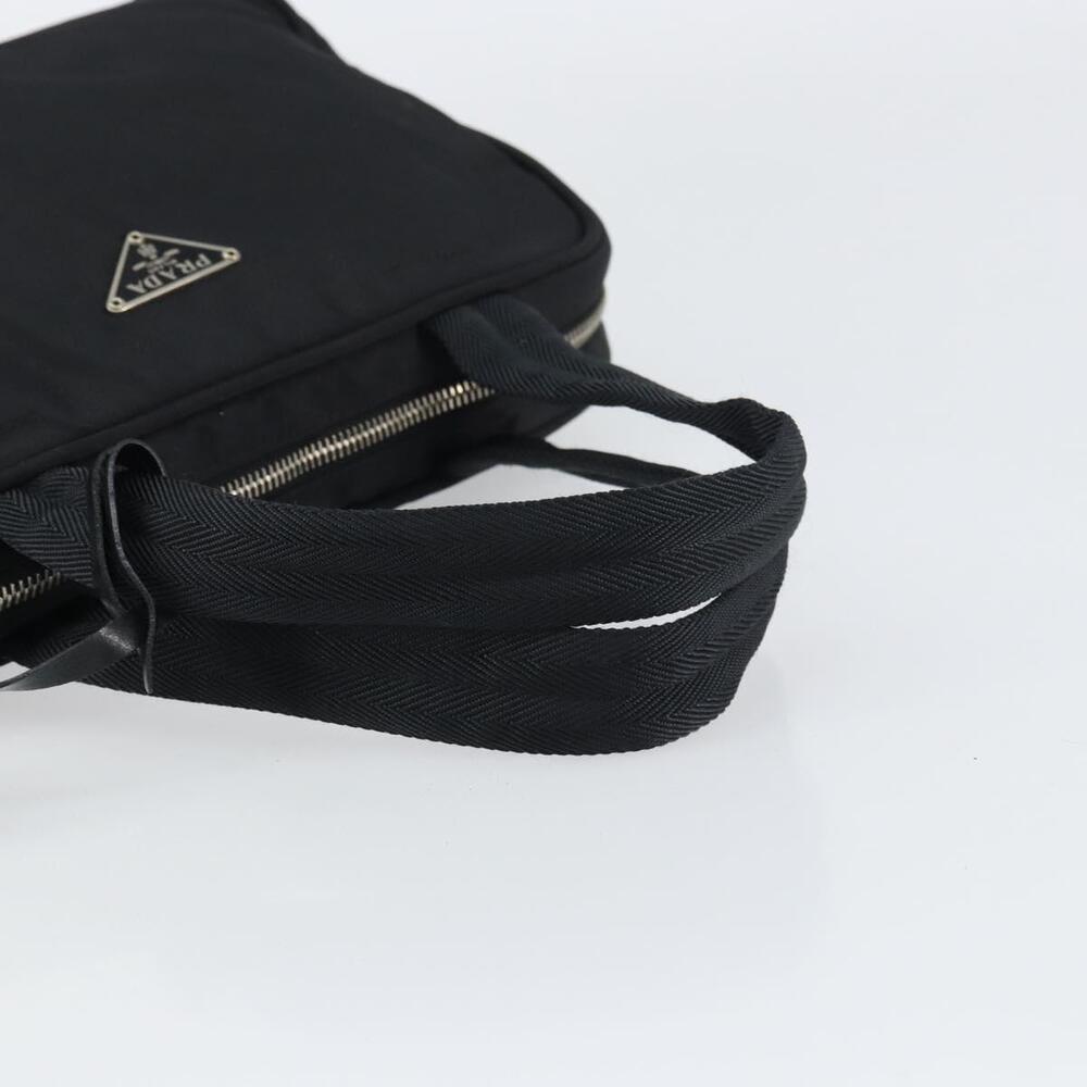 PRADA Hand Bag Nylon Black Silver Auth 159051 - Picture 7 of 16